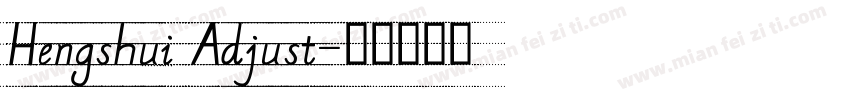 Hengshui Adjust字体转换